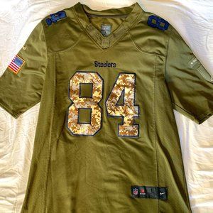 Men's Antonio Brown Steelers Jersey Veterans Edition | Sz L (Green)